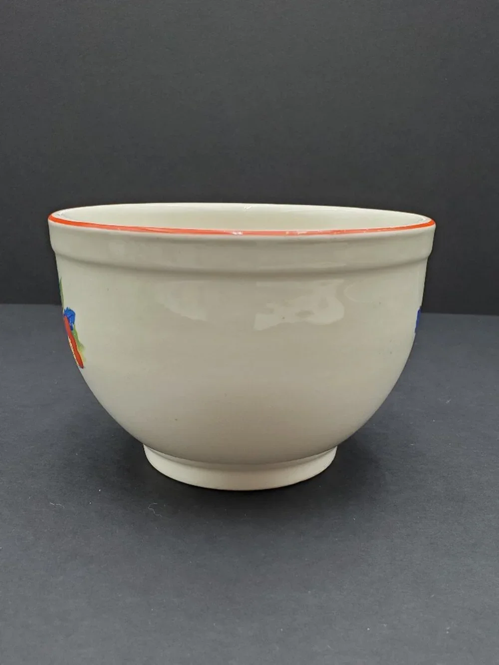 Universal Potteries Calico Fruit Round Refrigerator Dish Lidded Bowl Fridgie